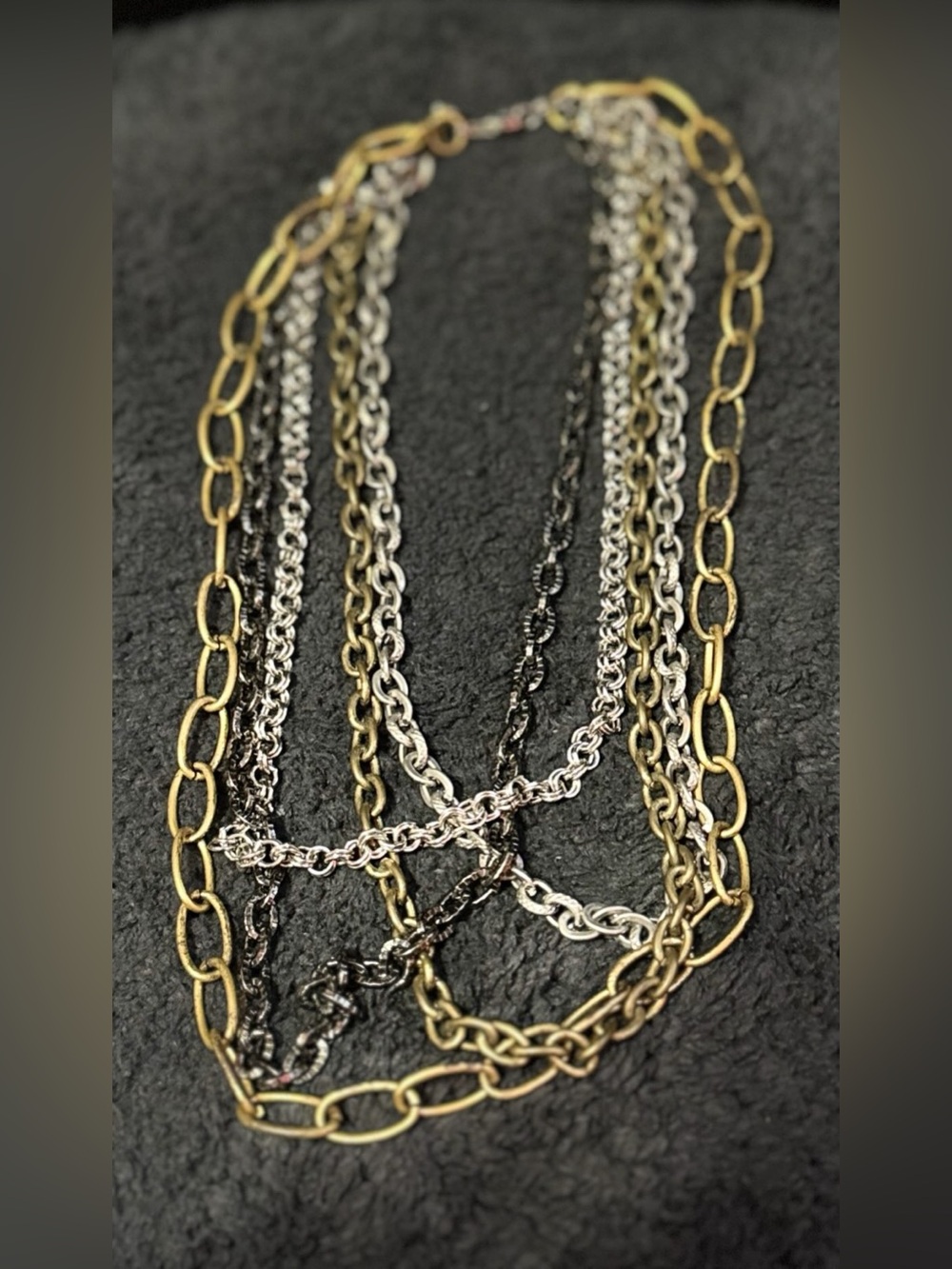 Beautiful Lia Sophia "ALLOY" Necklace, 17-20" Long, Mixed Metals
